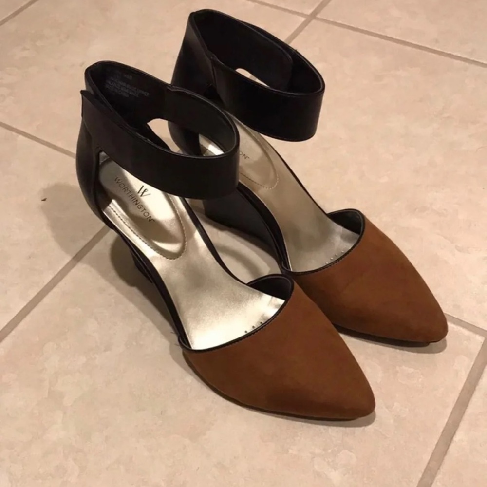 Worthington Dixie Ankle Strap Wedges